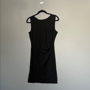 Kenneth Cole Black Sleeveless Sheath Dress with white line down back